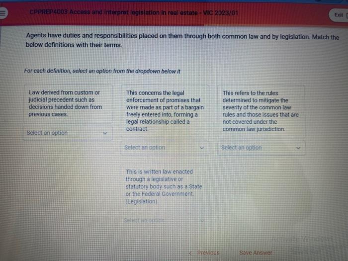 Solved Agents have duties and responsibilities placed on
