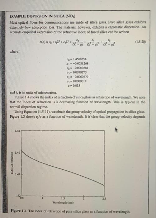 1 8 Using Equation 1 5 Plot The Following In Chegg Com