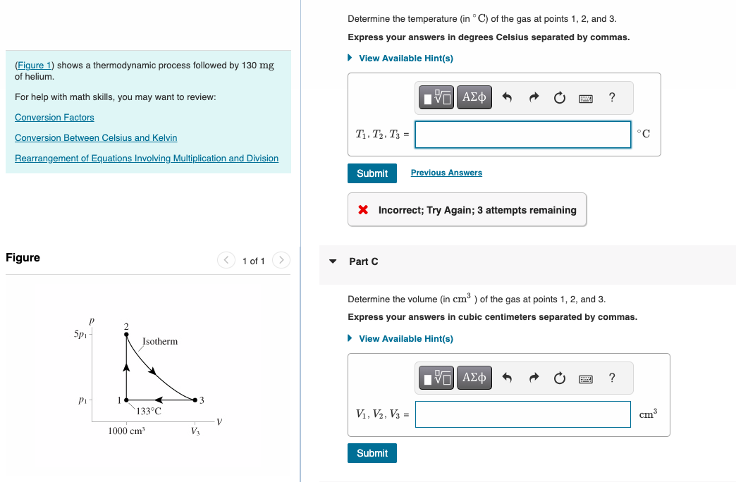 Solved Determine the temperature (in °C ) ﻿of the gas at | Chegg.com