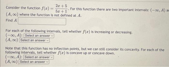 Solved Consider the function f(x)=5x+12x+5. For this | Chegg.com