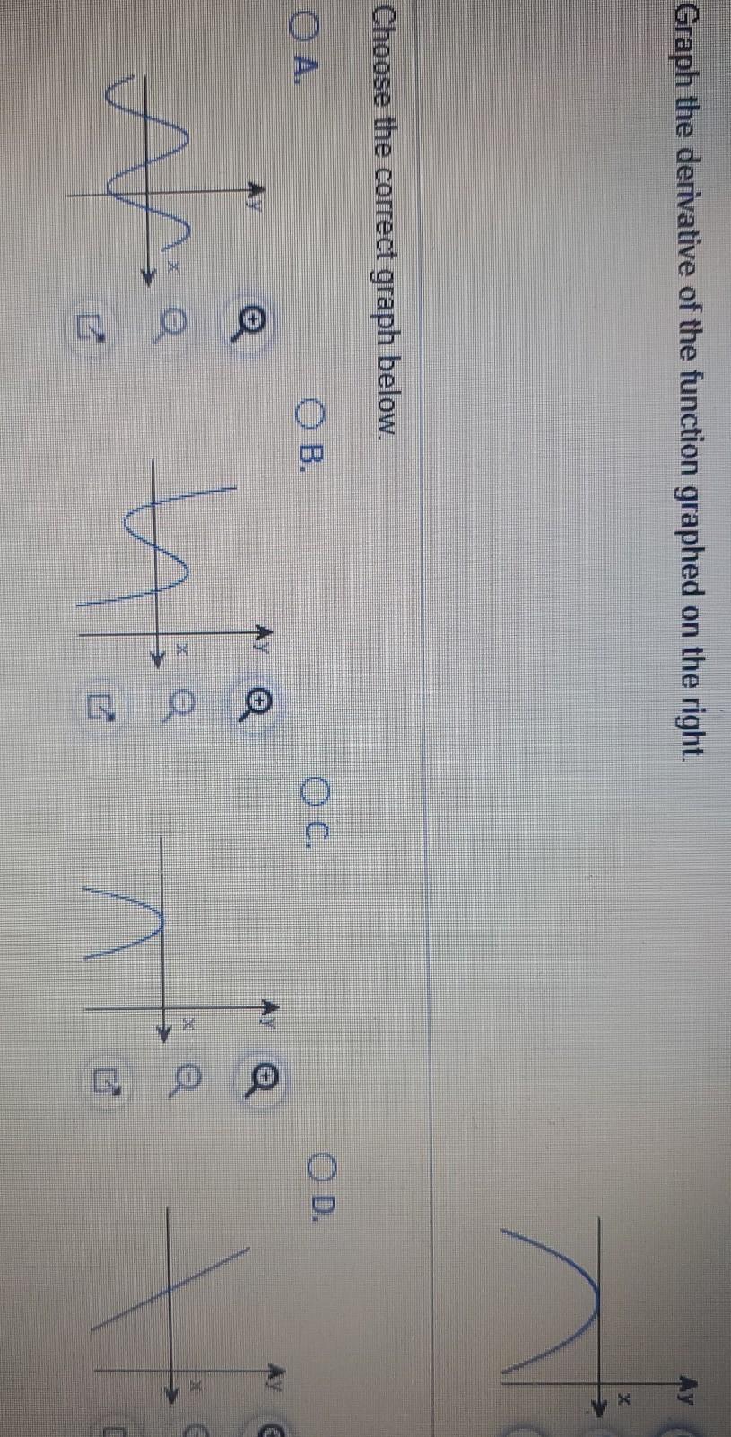 Solved Graph the derivative of the function graphed on the | Chegg.com