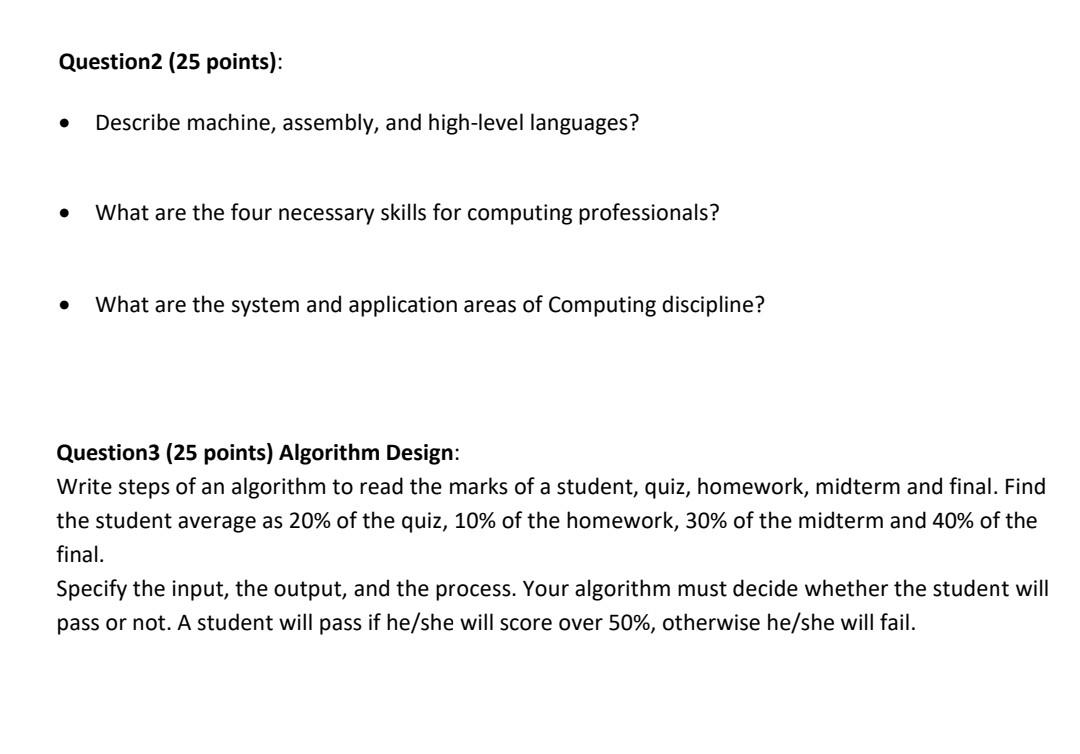 Solved - Describe machine, assembly, and high-level | Chegg.com