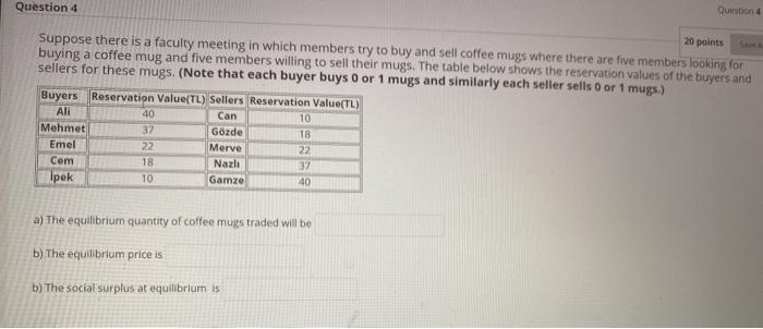 Solved Question 4 Question 4 20 points Suppose there is a | Chegg.com