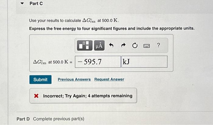 Solved Consider The Following Reaction: \\[ 2 | Chegg.com