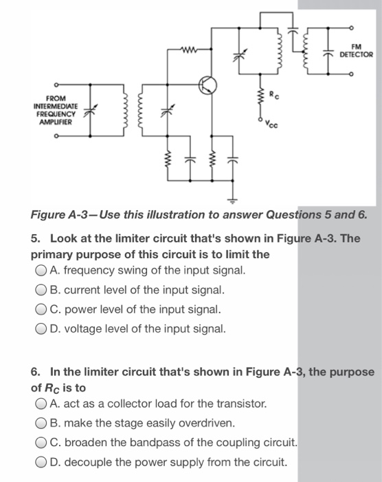 Solved FM DETECTOR FROM INTERMEDIATE FREQUENCY AMPLIFIER Vec