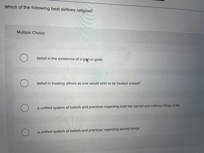 solved-which-of-the-following-best-defines-religion-chegg