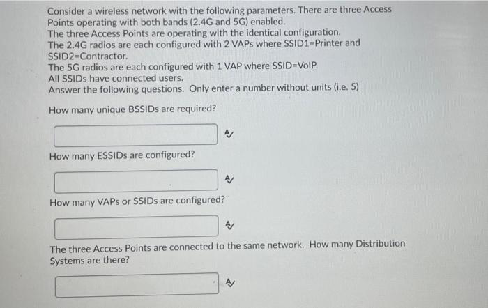 Solved Consider A Wireless Network With The Following | Chegg.com