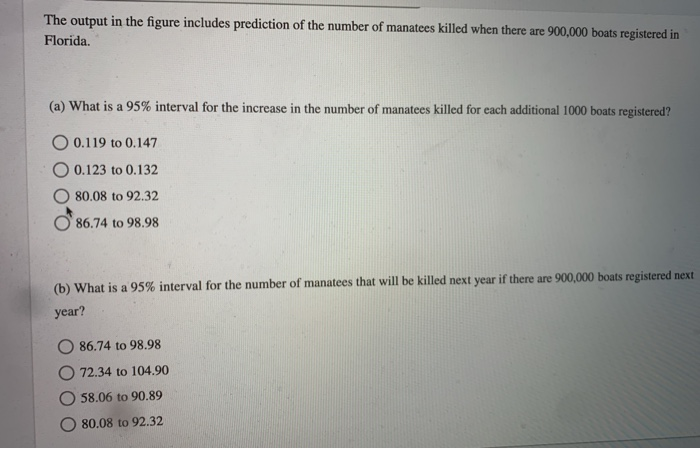 Solved The table gives 39 years' data on boats registered in | Chegg.com