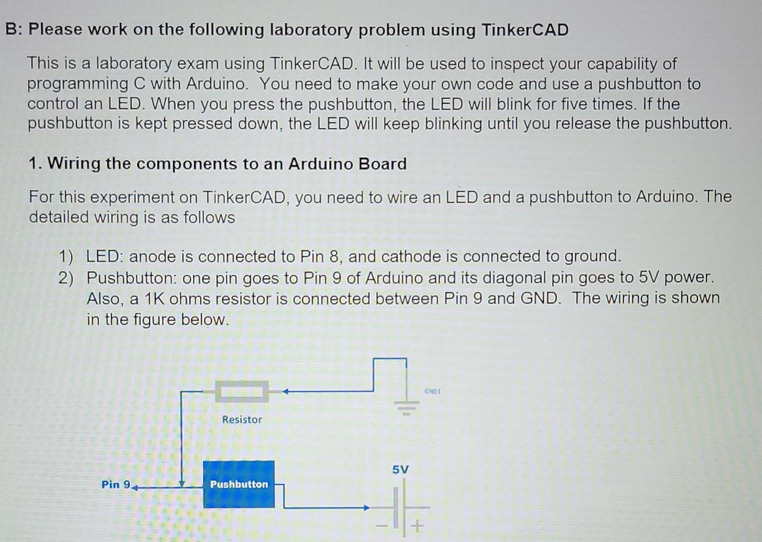 Solved B: Please work on the following laboratory problem | Chegg.com