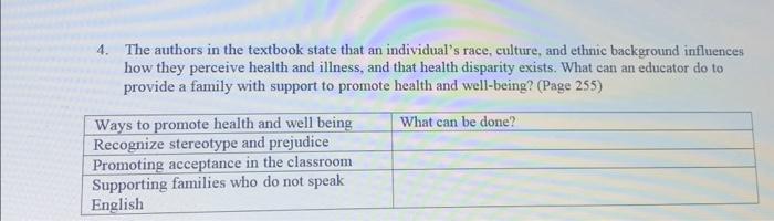 Solved 4. The authors in the textbook state that an | Chegg.com