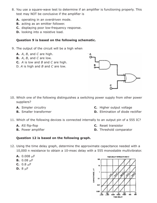 solved-8-you-use-a-square-wave-test-to-determine-if-an-chegg