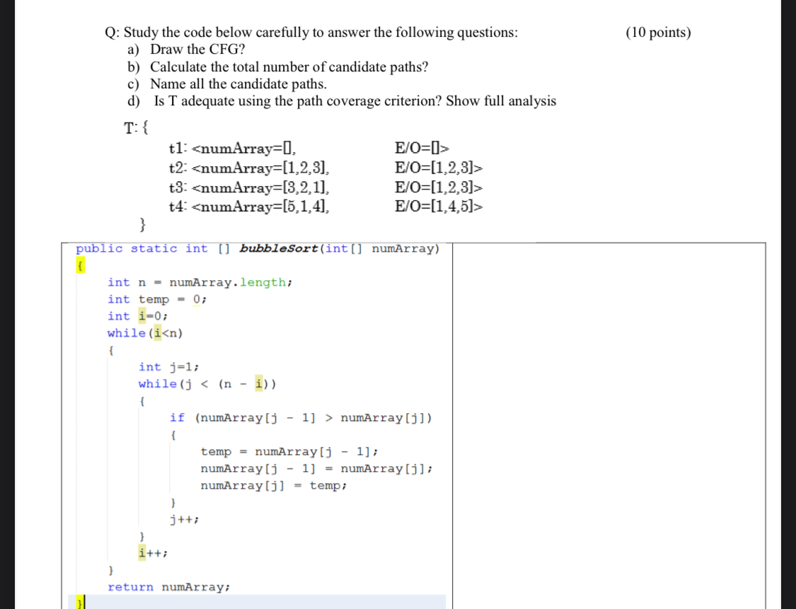 Solved Q: Study the code below carefully to answer the | Chegg.com