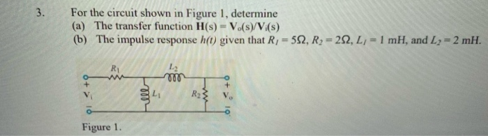 Solved 3. For the circuit shown in Figure 1, determine (a) | Chegg.com