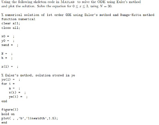 Solved consider the ODE and initial condition dy dx = x2 – | Chegg.com