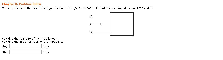 Solved The impedance of the box in the figure below is 12 + | Chegg.com
