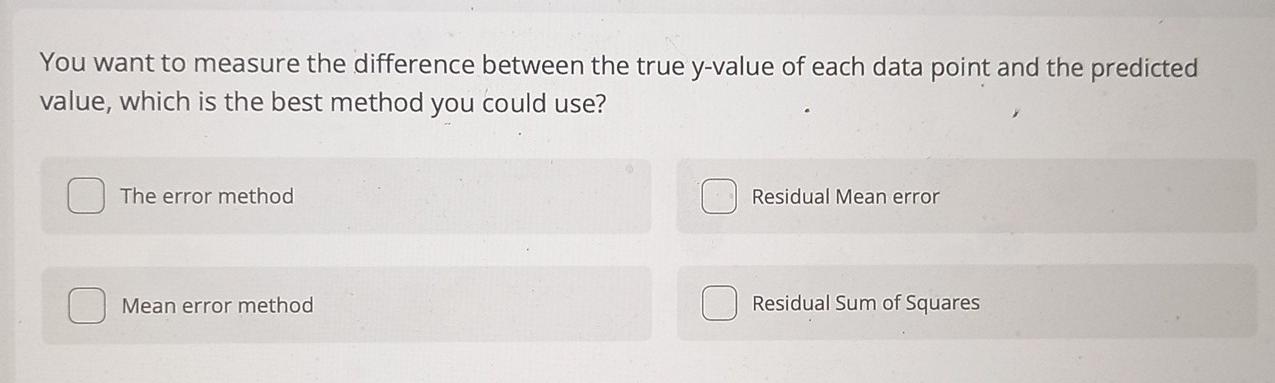 Solved You want to measure the difference between the true | Chegg.com