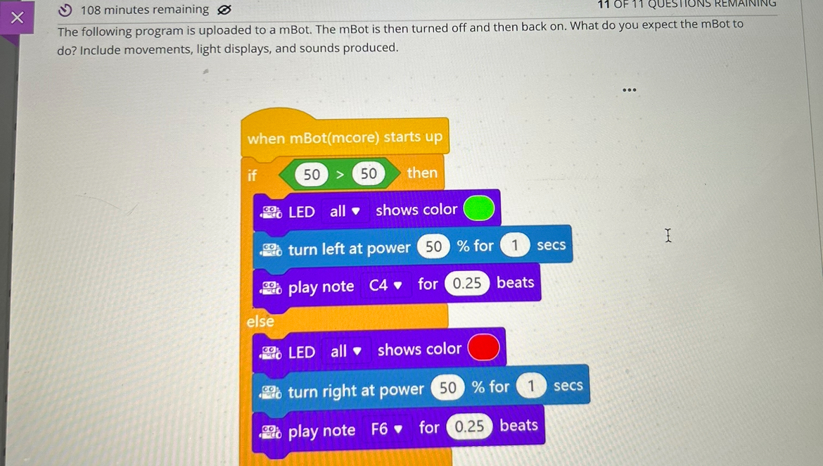 Solved 108 ﻿minutes remaining11 ﻿OF 11 ﻿QUESIIONS | Chegg.com