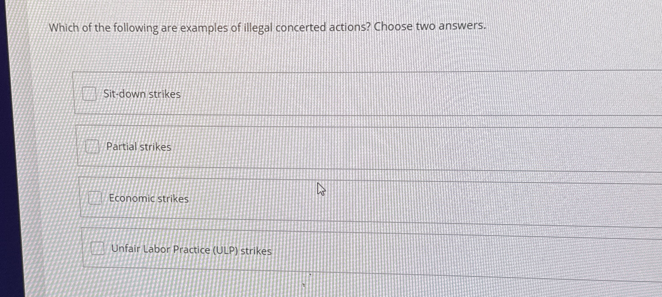 Solved Which of the following are examples of illegal | Chegg.com