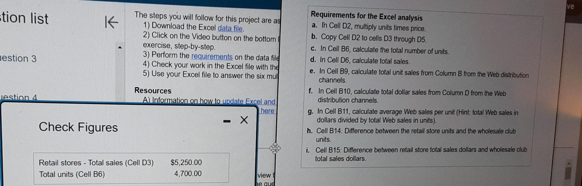 Solved The steps you will follow for this project are as | Chegg.com