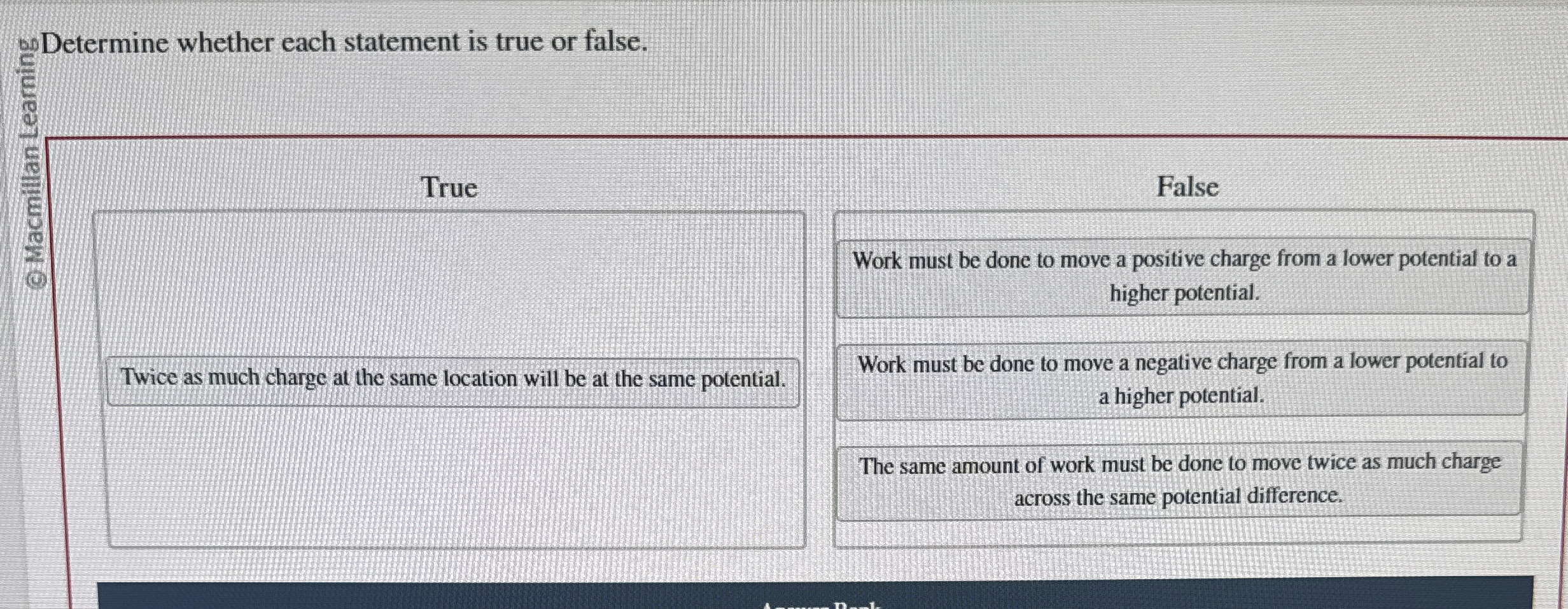 Solved Determine whether each statement is true or | Chegg.com
