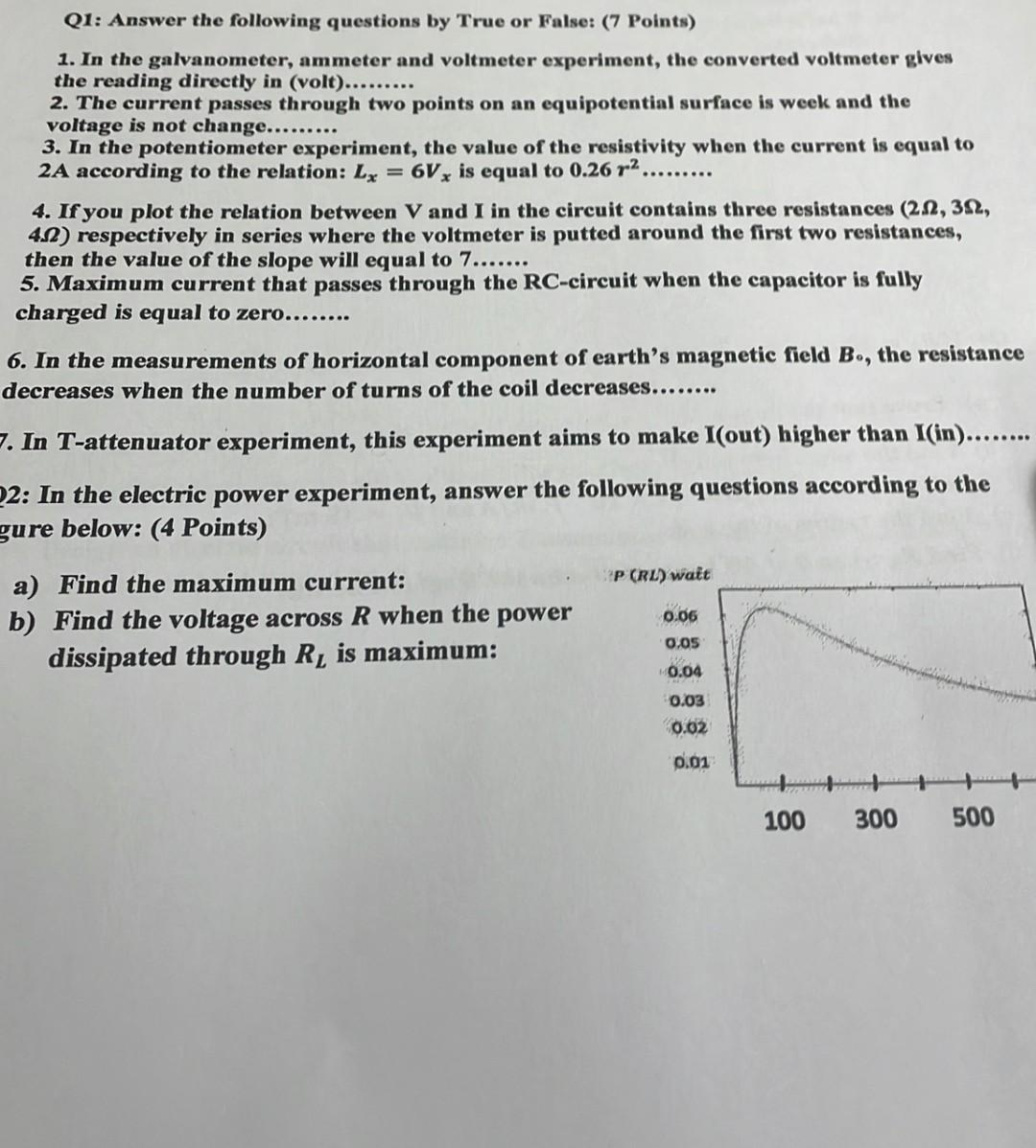 potometer experiment questions and answers