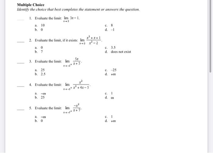 Solved c. 8 Multiple Choice Identify the choice that best | Chegg.com