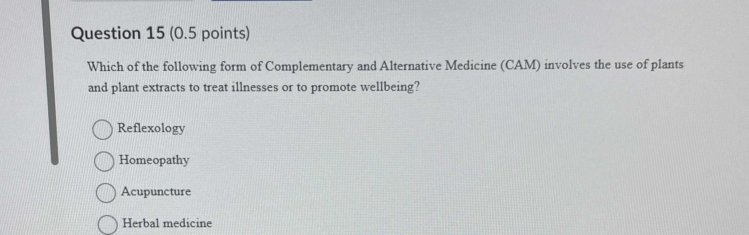 Solved Question 15 ( 0.5 ﻿points)Which of the following form