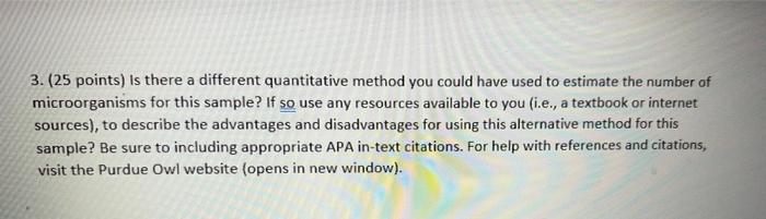 3. (25 points) Is there a different quantitative | Chegg.com