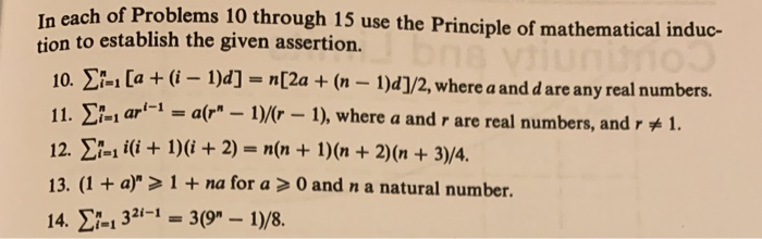 Principle Problems Solved In each of Problems 10 through 15 use the Principle | Chegg.com