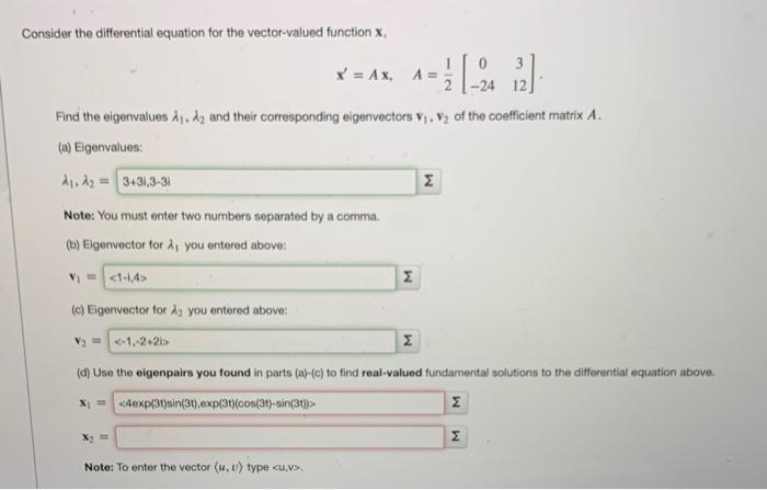 Solved Consider the differential equation for the | Chegg.com
