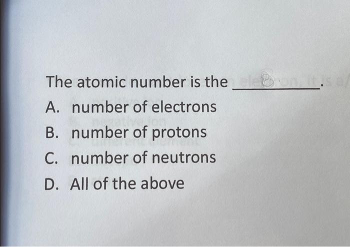 how to find the atomic number of electrons