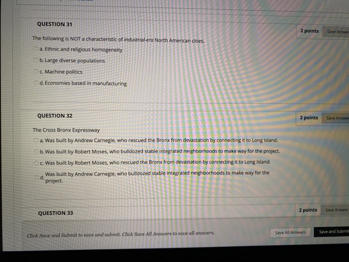 Solved QUESTION 31 2 points Save Answe The following is NOT | Chegg.com