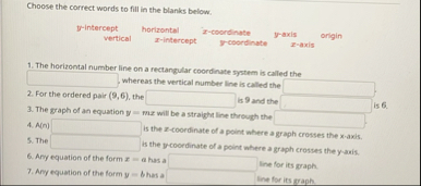 Solved Choose the correct words to fill in the blanks | Chegg.com