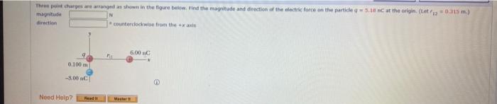 Solved The point charges are wranged as shown in the figure | Chegg.com
