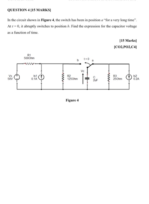 Solved QUESTION 4 [15 MARKS] In the circuit shown in Figure | Chegg.com