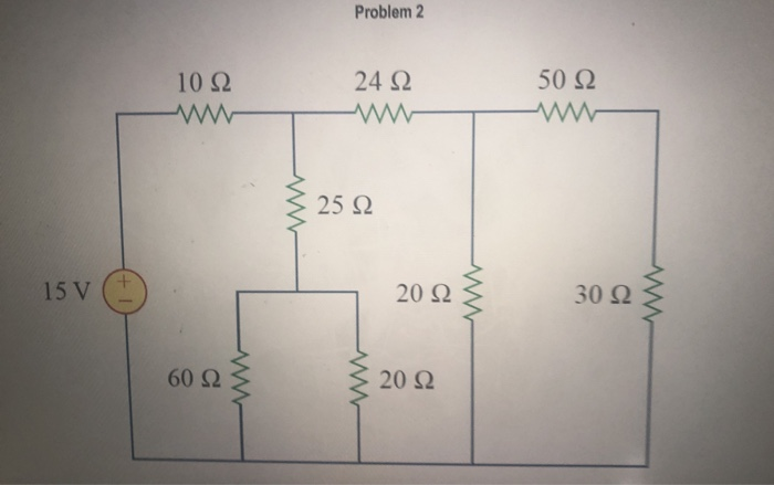 Solved Find The Voltage And Current For Each Circuit Element | Chegg.com