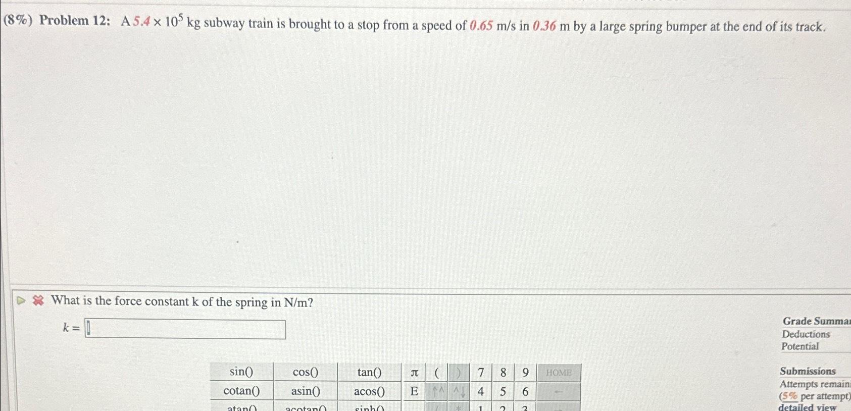 solved-what-is-the-force-constant-k-of-the-spring-in-n-m-chegg