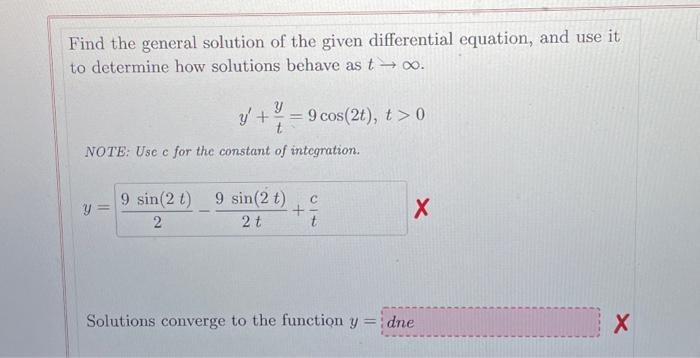 Solved Find the general solution of the given differential | Chegg.com