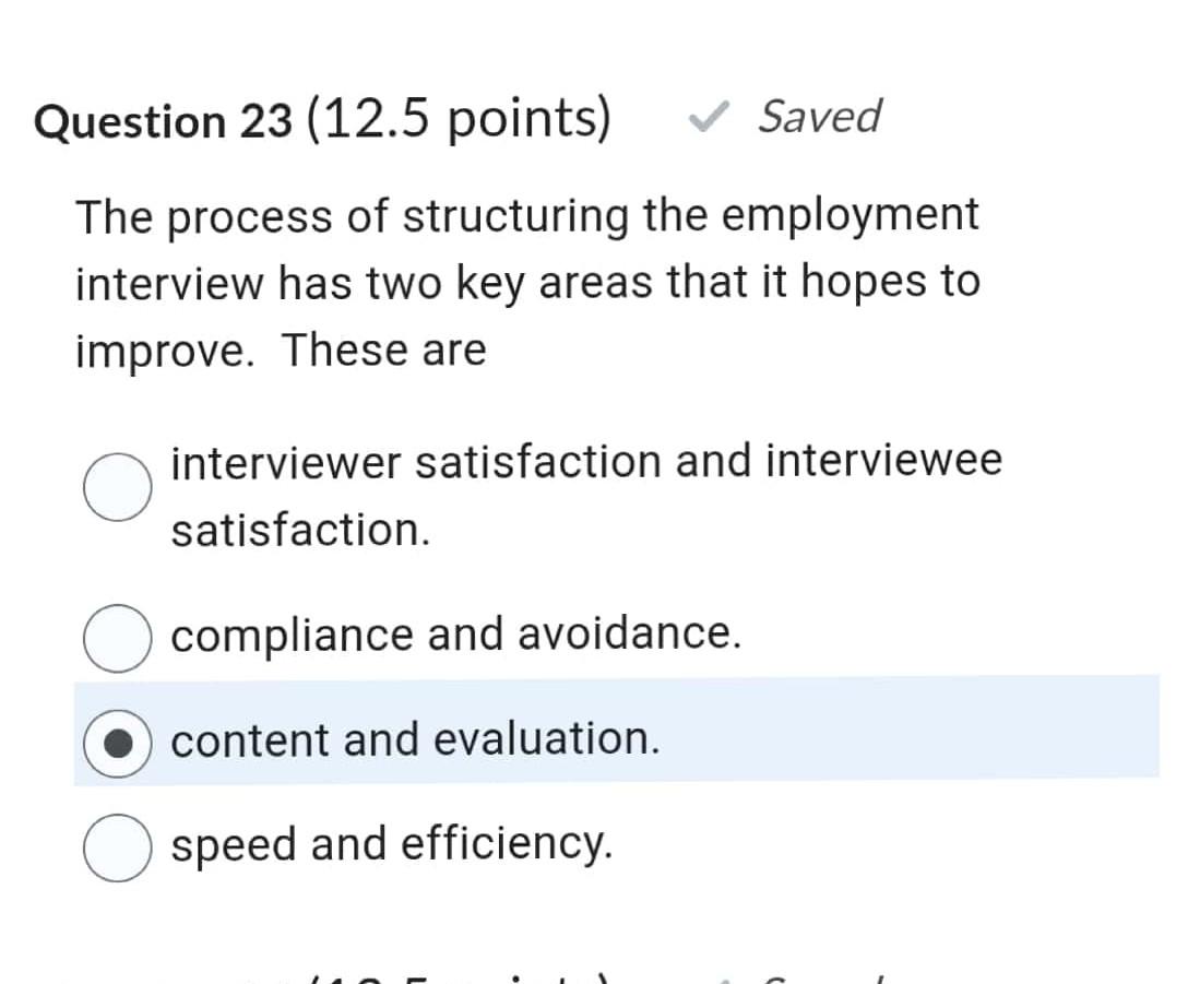 Solved The Process Of Structuring The Employment Interview Chegg Solved The Process Of Structuring The Employment Interview Chegg
