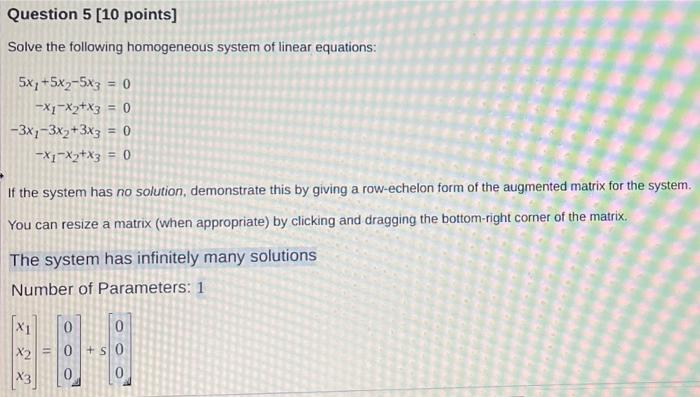 Solved Question 5 [10 points] Solve the following | Chegg.com