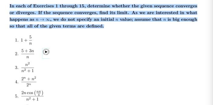 Solved In each of Exercises 1 through 15, determine whether | Chegg.com
