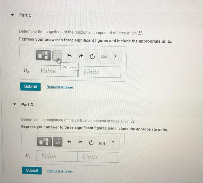 Solved Determine the magnitude of the horizontal component | Chegg.com