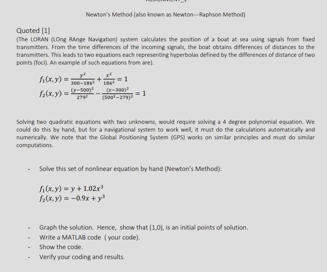 Solved Newton's Method (also Known As Newton---Raphson | Chegg.com