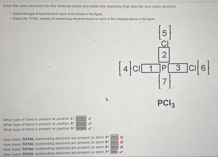 Solved Draw the Lewis structure for the molecule below and | Chegg.com
