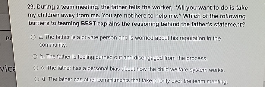 solved-during-a-team-meeting-the-father-tells-the-worker-chegg