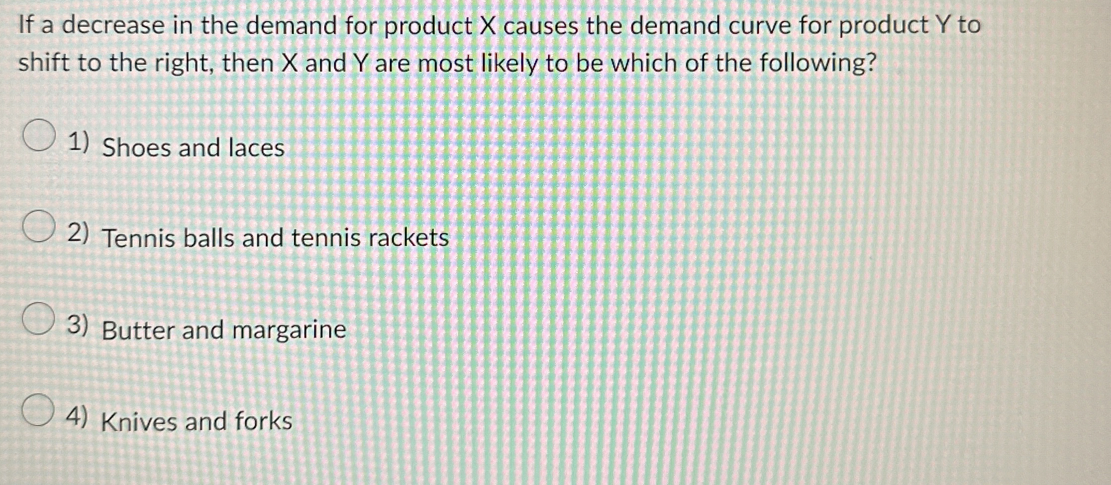 Solved If a decrease in the demand for product x ﻿causes the | Chegg.com