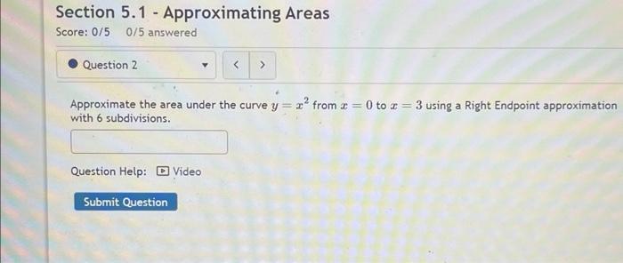 Solved Approximate the area under the curve y=x2 from x=0 to | Chegg.com