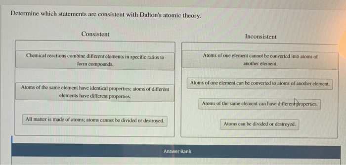 Determine Which Statements Are Consistent With Chegg 