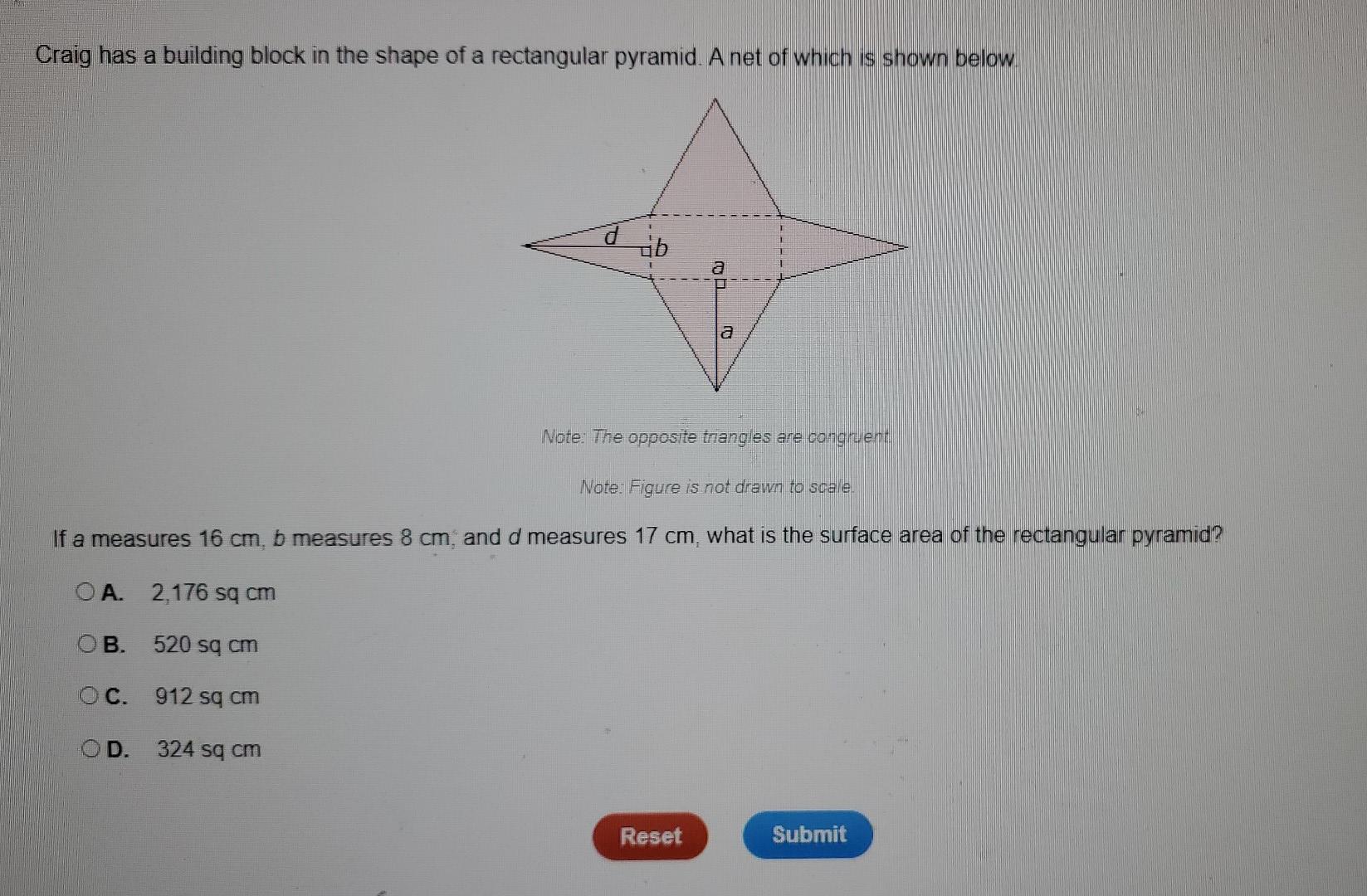 Solved Craig has a building block in the shape of a | Chegg.com