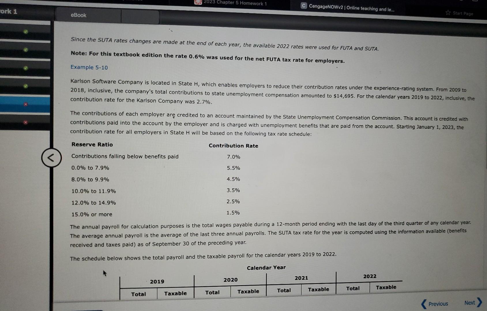 Since the SUTA rates changes are made at the end of